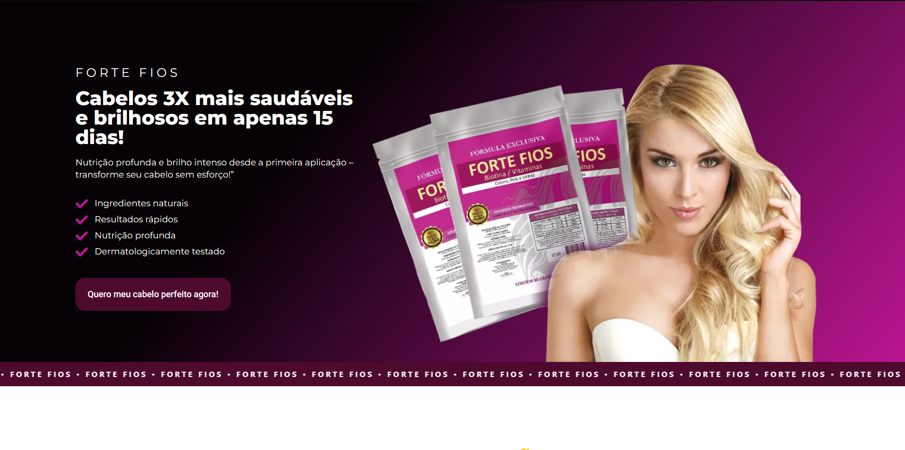 Fortes Fios - Landing Page